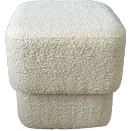 Home4You Laura Poufs 40x40x40cm, White (87676) | Chairs | prof.lv Viss Online