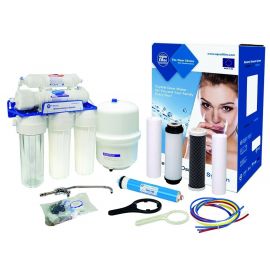 Aquafilter RO-6 Обратноосмотический пятиступенчатый фильтр с насосом (59701P) | Фильтры для питьевой воды | prof.lv Viss Online