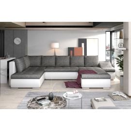 Izlaižams Dīvāns Eltap Giovanni Berlin/Soft U Veida 200x340x88cm Labais Stūris Pelēks/Balts (GI07) | Izvelkamie dīvāni | prof.lv Viss Online