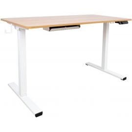 Home4You Ergo Electric Height Adjustable Desk 120x60cm White (18704) | Height adjustable tables | prof.lv Viss Online