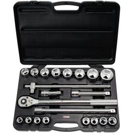 KSTools Socket Wrench Set 21pcs (911.0721&KST) | Key sets | prof.lv Viss Online