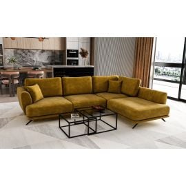 Eltap Larde Cloud Corner Pull-Out Sofa 191x276x90cm, Yellow (CO-LAR-RT-45NU) | Corner couches | prof.lv Viss Online