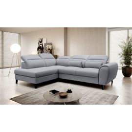 Eltap Noble Poco Corner Pull-Out Sofa 201x255x100cm, Grey (CO-NOB-LT-04PO) | Corner couches | prof.lv Viss Online