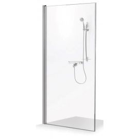 Стеклянная стена для душа Stikla Serviss Ambra 110 см H=200 см, серебро 110AMB | Двери и стены для душа | prof.lv Viss Online