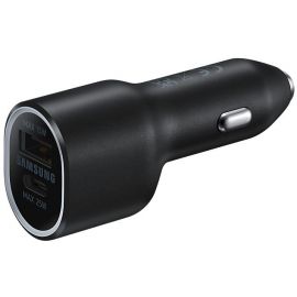 Samsung EP-L4020 USB + USB Type-C Car Charger, Black (EP-L4020NBEGEU) | Car audio and video | prof.lv Viss Online