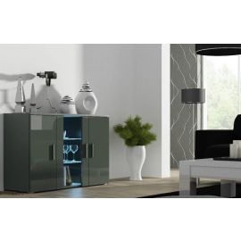 Halmar Soho S7 Chest of Drawers, 120x41x80cm, Grey (CAMA-SOHO-CHEST-OF-DRAWERS S-7 GY/GY) | Living room furniture | prof.lv Viss Online