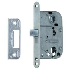 Valnes Door Lock with Escutcheon, Chrome (VAL2018*0045C) | Door locks | prof.lv Viss Online