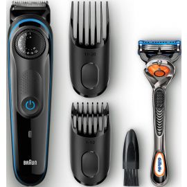 Braun BT3040 + Gillette Fusion ProGlide Beard Trimmer Black/Blue (4210201167655) | Hair trimmers | prof.lv Viss Online