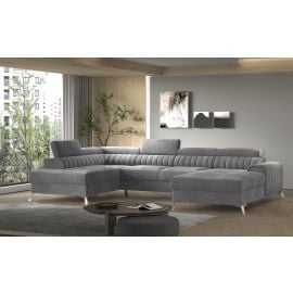 Eltap Lacante Sola Corner Pull-Out Sofa 202x354x92cm, Grey (CO-LAC-LT-06SO) | Sofas | prof.lv Viss Online