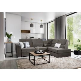 Eltap Siber Loco Corner Pull-Out Sofa 186x270x93cm, Grey (CO-SIB-RT-04LO) | Sofas | prof.lv Viss Online