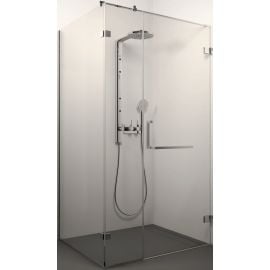 Glass Service Eva 200x80x80cm H=200cm Square Shower Enclosure Transparent Chrome (80x80EVA) | Shower cabines | prof.lv Viss Online