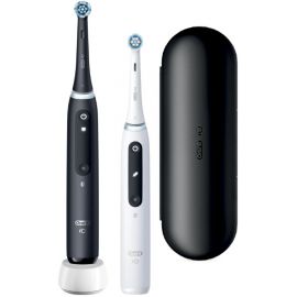 Braun Oral-B iO5 Duo Pack Electric Toothbrush White/Black (4210201428695) | Electric Toothbrushes | prof.lv Viss Online