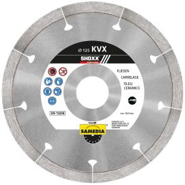 Диск для резки керамической плитки Samedia Shoxx KVX 200 мм (11/1-311080) | Резаки плиток | prof.lv Viss Online
