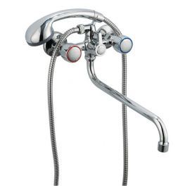 Aqualine Globe S3 Bath/Shower Mixer Chrome (23000) | Shower sets | prof.lv Viss Online