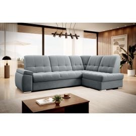 Eltap Sado Velvetmat Corner Pull-Out Sofa 192x272x95cm, Grey (CO-SAD-RT-04VE) | Corner couches | prof.lv Viss Online