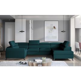 Eltap Escada MatVelvet Corner Pull-Out Sofa 200x330x98cm, Blue (Esc_46) | Living room furniture | prof.lv Viss Online