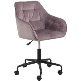 Кресло для дома Home4You Brooke Розовое/Черное | Офисные стулья | prof.lv Viss Online