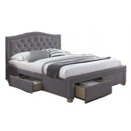 Signal Electra Upholstered Bed, 165x217x111cm, without Mattress, Grey (ELECTRAV160SZ) | Signal | prof.lv Viss Online