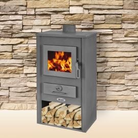 Blist B2 E Wood Stove Black | Fireplaces (fireplace inserts) | prof.lv Viss Online