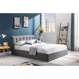 Halmar Padva Single Bed 90x200cm, Without Mattress, Grey | Single beds | prof.lv Viss Online