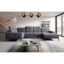 Eltap Neviro Savoi Corner Sofa 201x350x77cm, Grey (CO-NEV-LT-06SAV) | Corner couches | prof.lv Viss Online