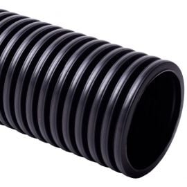 Гофрированный гофротрубопровод 110 мм без зажимов, черный (KF 09110_UVFA) | Инсталляционные материалы | prof.lv Viss Online