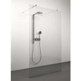 Душевая стена Stikla Serviss Uno 130cm 130UNO Прозрачный Хром | Двери и стены для душа | prof.lv Viss Online