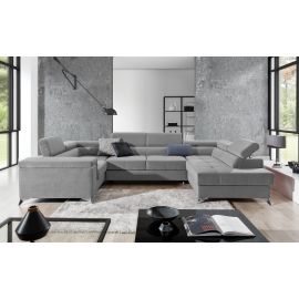 Eltap Thiago Paros Corner Pull-Out Sofa 43x208x88cm, Grey (Th_69) | Corner couches | prof.lv Viss Online