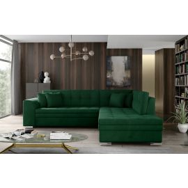 Eltap Pieretta Kronos Corner Pull-Out Sofa 58x260x80cm, Green (Prt_27) | Corner couches | prof.lv Viss Online