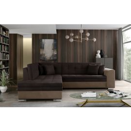 Eltap Pieretta Monolith/Monolith Corner Pull-Out Sofa 58x260x80cm, Brown (Prt_59) | Corner couches | prof.lv Viss Online