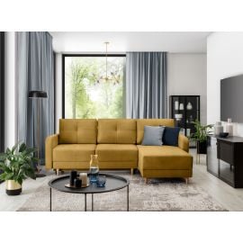 Eltap Roxi Loco Corner Pull-Out Sofa 165x240x90cm, Yellow (CO-ROX-U-45LO) | Sofas | prof.lv Viss Online