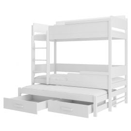 Dark Queen Children's Bed 88x190x186cm, Without Mattress, White (CH-QUE-W-180) | Beds | prof.lv Viss Online