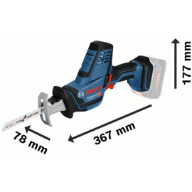 Bosch GSA 18 V-LI C Cordless Reciprocating Saw Without Battery and Charger 18V (06016A5001) | Sawzall | prof.lv Viss Online