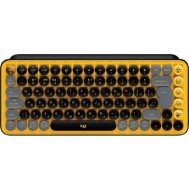 Klaviatūra Logitech POP Keys RU/EN Dzeltena/Melna (920-010716) | Klaviatūras | prof.lv Viss Online