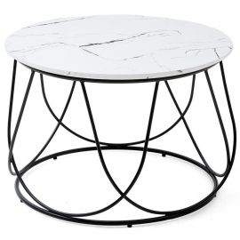 Halmar Nubira Coffee Table 60x41cm White/Black | Coffee tables | prof.lv Viss Online