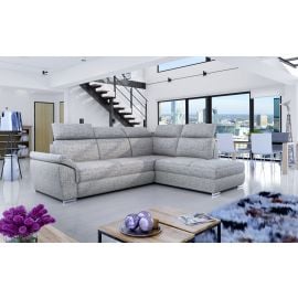 Eltap Loreto Berlin Corner Pull-Out Sofa 60x260x102cm, Grey (Lor_01) | Corner couches | prof.lv Viss Online