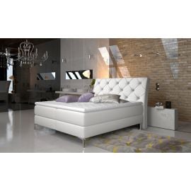 Eltap Adel Continental Bed 140x200cm, With Mattress, White (Ad_13_1.4) | Beds | prof.lv Viss Online