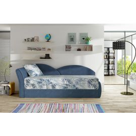 Изысканный диван Eltap Aga с выдвижным механизмом 218x80x77 см, левый угол, синий (Ag10) | Диваны | prof.lv Viss Online