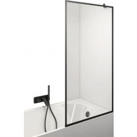 Стеклянная панель для угловой ванны Stikla Serviss Fresco 90FRE_B 150x89 см, черная | Стенки для ванны | prof.lv Viss Online