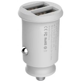 Baseus CCALL-ML02 2x USB Car Charger 3.1A, White | Phone car chargers | prof.lv Viss Online