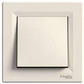 Schneider Electric Asfora Decorative Frame Light Switch with Frame, Beige (EPH0500123) | Mounted switches and contacts | prof.lv Viss Online