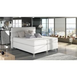 Eltap Amadeo Continental Bed 140x200cm, With Mattress, White (BAO_09_1.4) | Beds | prof.lv Viss Online