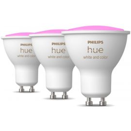 Viedā LED Spuldze Philips Hue White And Color Ambiance 929001953115 GU10 5W 2000-6500K 3pcs | Spuldzes | prof.lv Viss Online