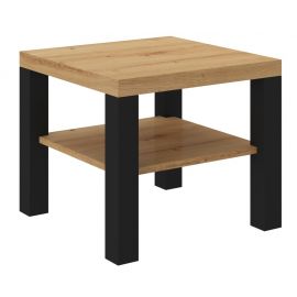 Dark Wood Coffee Table 60x60x51cm, Brown/Black (CT-Bil-ART+BM-H073) | Coffee tables | prof.lv Viss Online