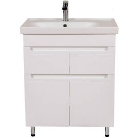 Aqua Rodos Omega Cabinet with Sink Frame 70, White (936OM70) | Sinks with Cabinet | prof.lv Viss Online
