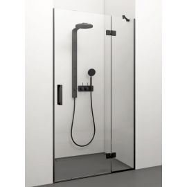 Glass Service Adele 80cm 80ADE+B Shower Door Transparent Black | Stikla Serviss | prof.lv Viss Online