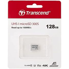Transcend GUSD300S Micro SD карта памяти 95MB/s, серебристая | Носители данных | prof.lv Viss Online