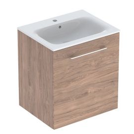Geberit Selnova Square 60 bathroom sink with cabinet, Brown (501.254.00.1) | Geberit | prof.lv Viss Online