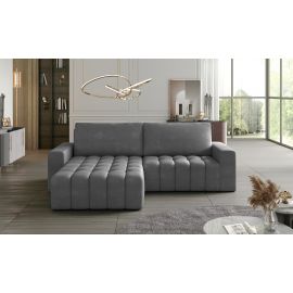 Eltap Bonett Paros Corner Pull-Out Sofa 175x250x92cm, Grey (Bon_18) | Sofa beds | prof.lv Viss Online