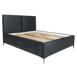 Black Red White Palini Double Bed 180x200cm, Without Mattress, Dark Grey | Beds | prof.lv Viss Online